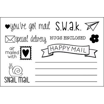 Card & Envelope Clear Stamp Set 2